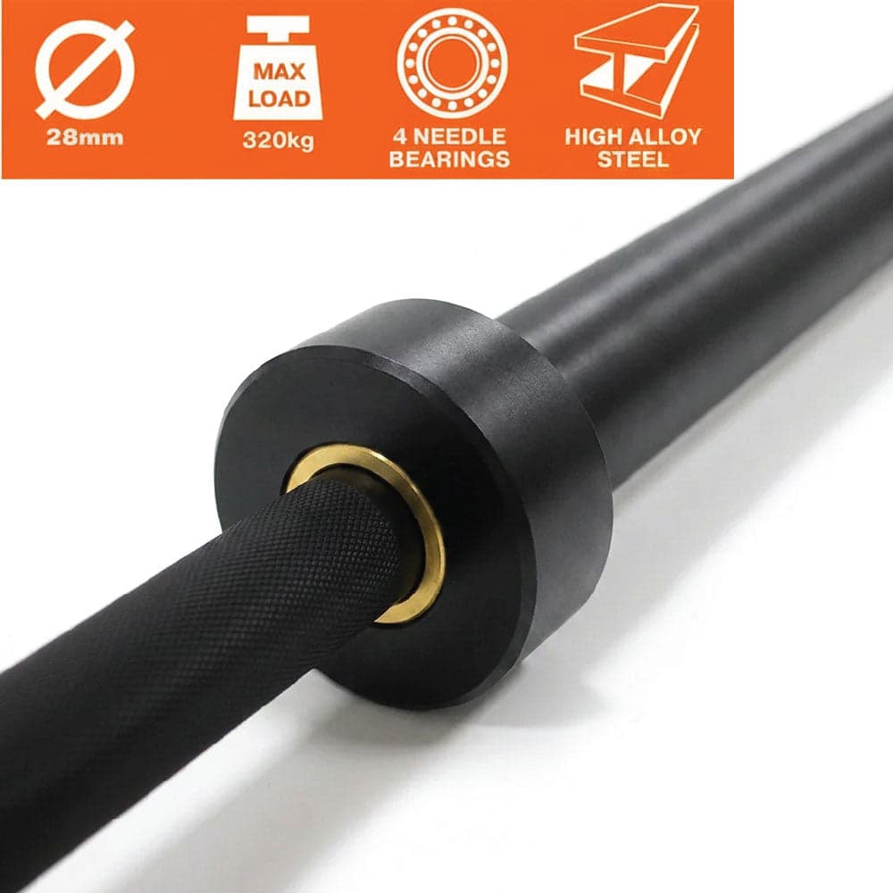 Powercore Olympic Lifting Bar 4.0 Black (320kg/ 2.2m/ 28mm)
