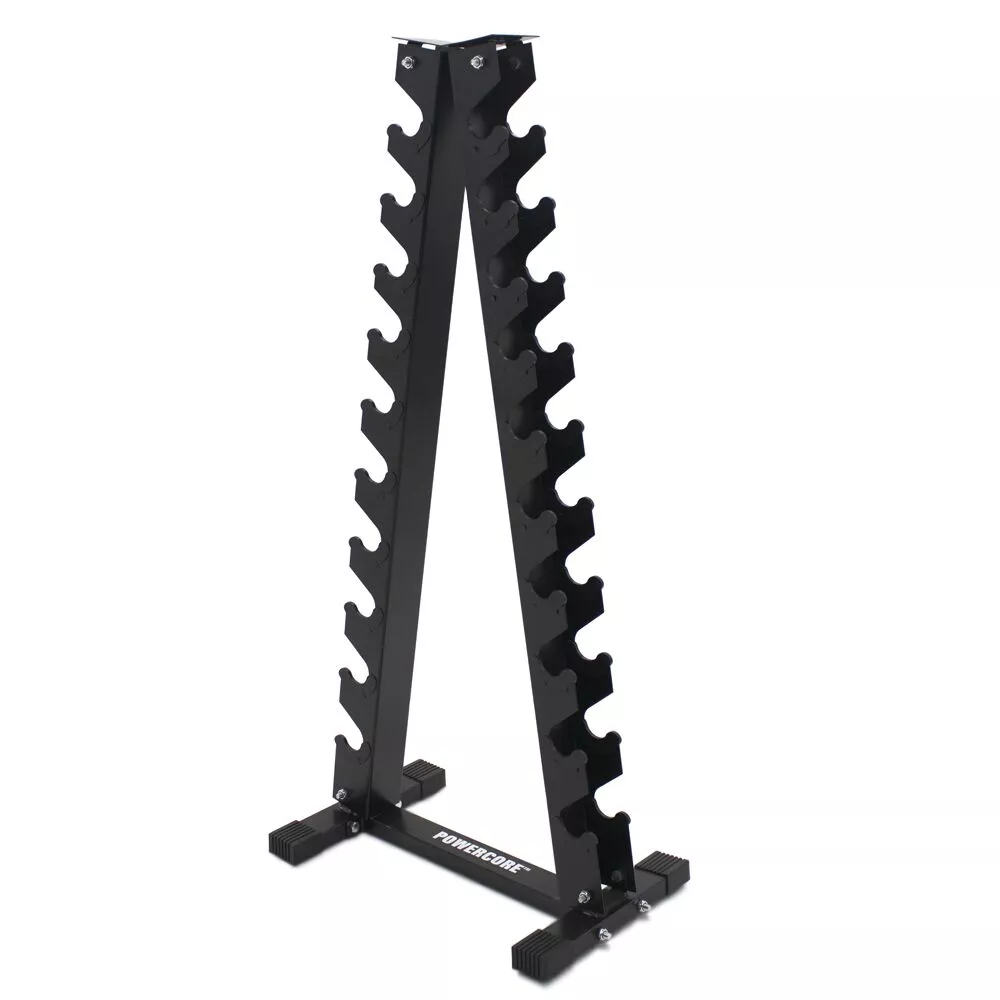 Powercore Aerobic Dumbbell Rack (10 Pairs of Light Dumbbells)