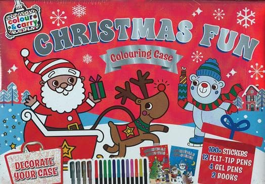 Colour And Carry Christmas Fun Colouring Case
