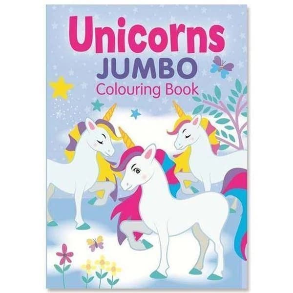 Unicorns Jumbo Colouring Bk S/C