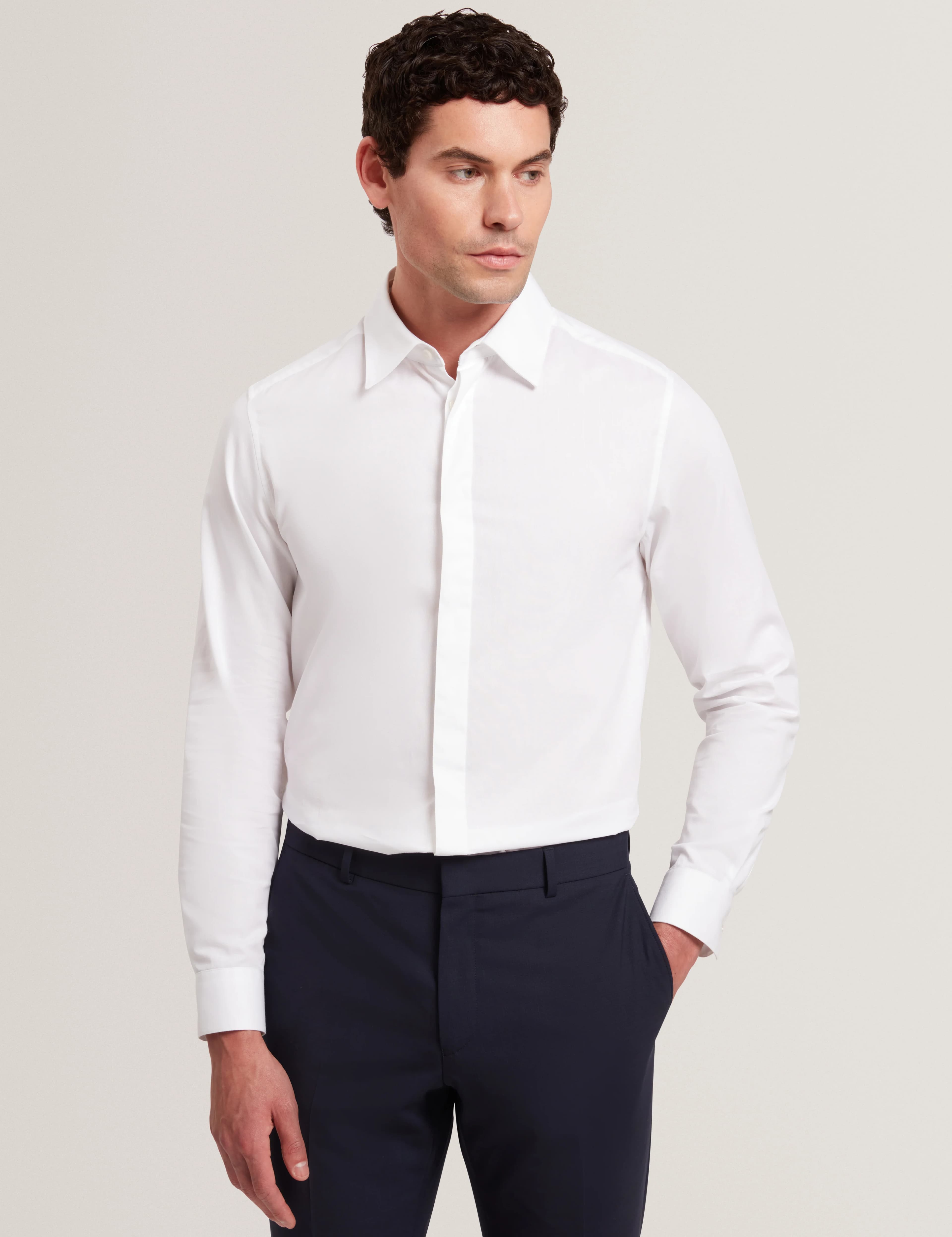 TIBOR: LS Regular Fit Smart Twill Shirt