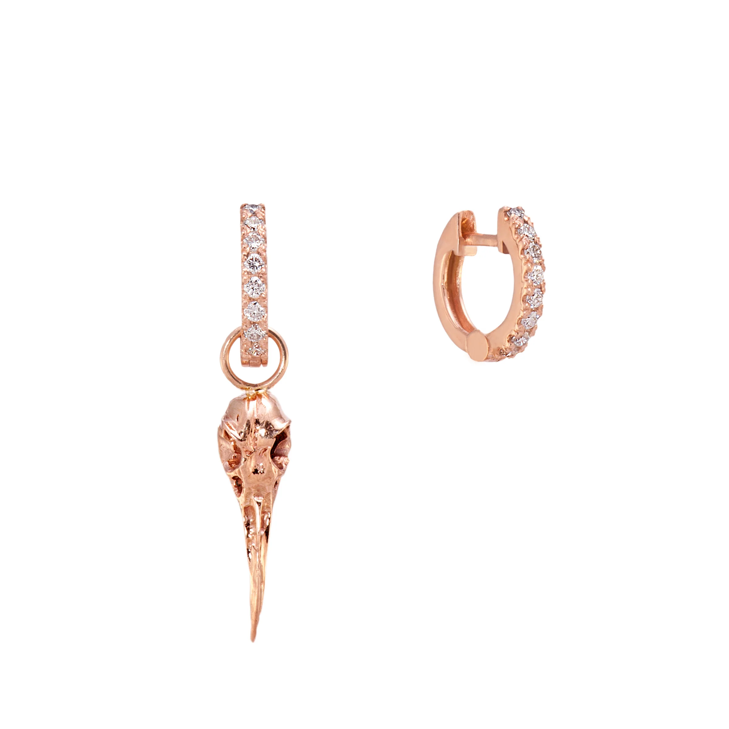 Diamond Huggies with Sunbird Skull