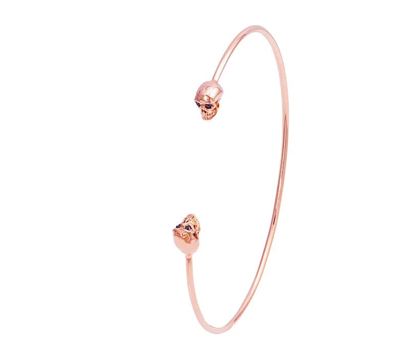 GOLD VIVRE SKULL CUFF BRACELET