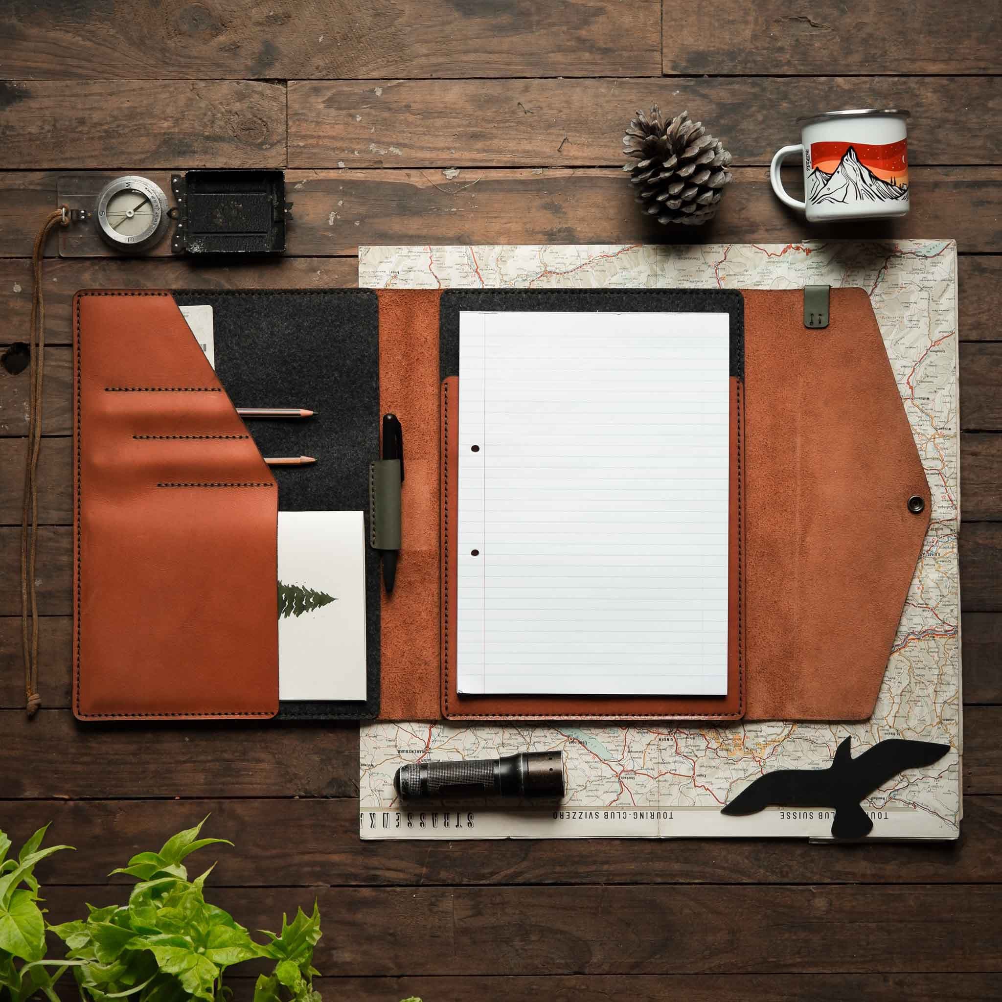 Leather Padfolio - Adventure Range