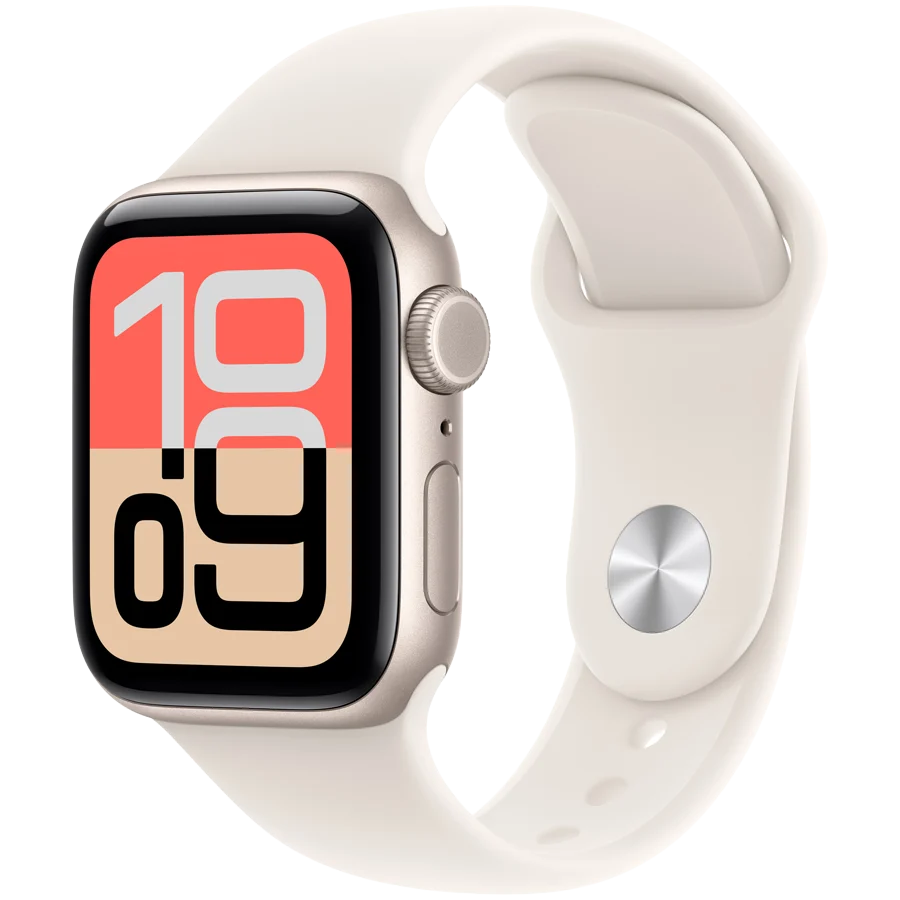 Apple Watch SE 3 GPS + Cellular 40mm Starlight Aluminium Case with Starlight Sport Band - M/L,Model A3326