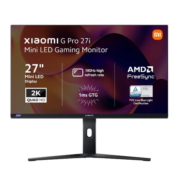 Xiaomi G Pro 27i 27" 2K 1440p Mini LED Gaming Monitor (180Hz, 1ms, 16:9, HDMI/DP, AMD FreeSync, and HDR1000)