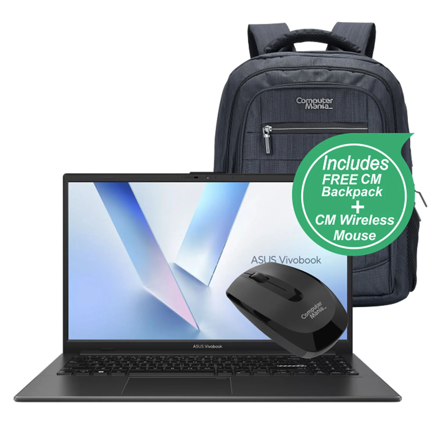 ASUS | VivoBook GO 15 | 15.6" FHD | N150 | 8GB RAM | 256GB Storage - Mixed Black