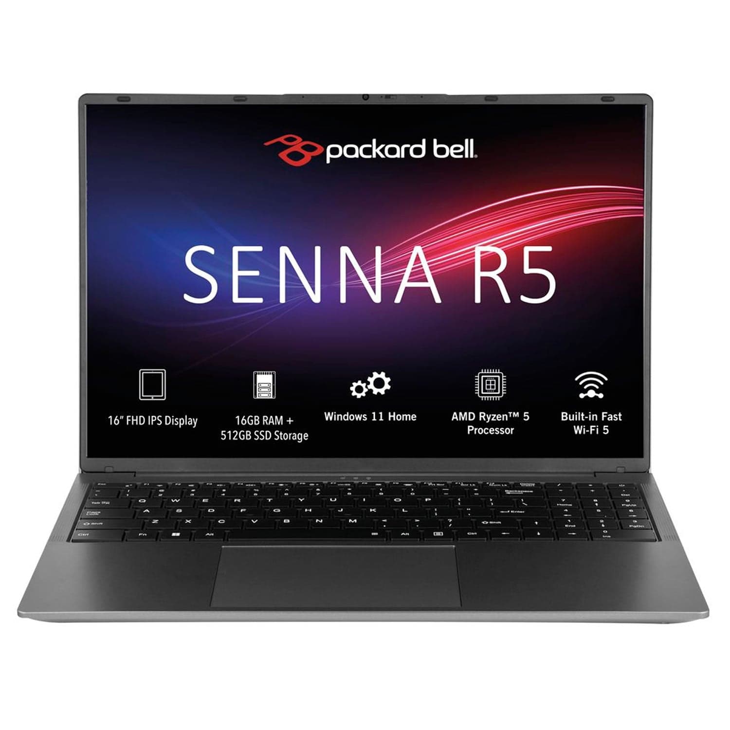 Packard Bell | Senna R5 | 16” FHD | AMD Ryzen 5 | 16GB RAM | 512GB SSD Laptop