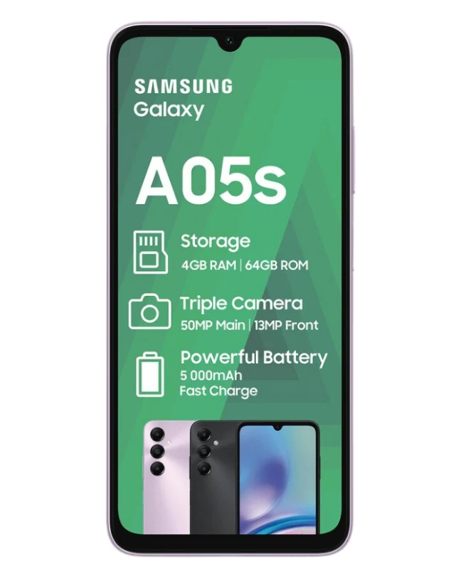 Galaxy A05S 128GB 4G Dual Sim Purple Cellphone