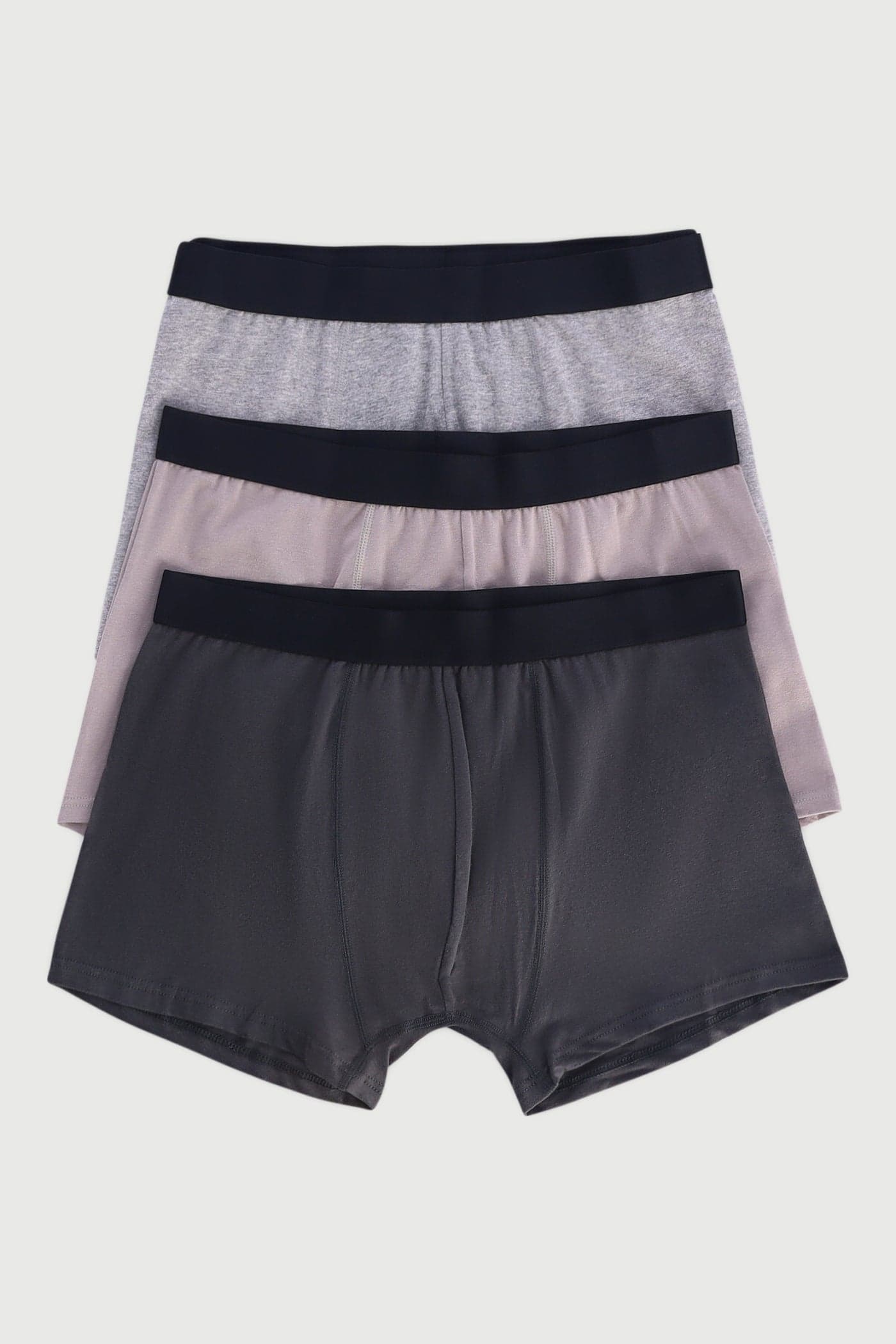 Men's 3 Pack Trunks - Grey