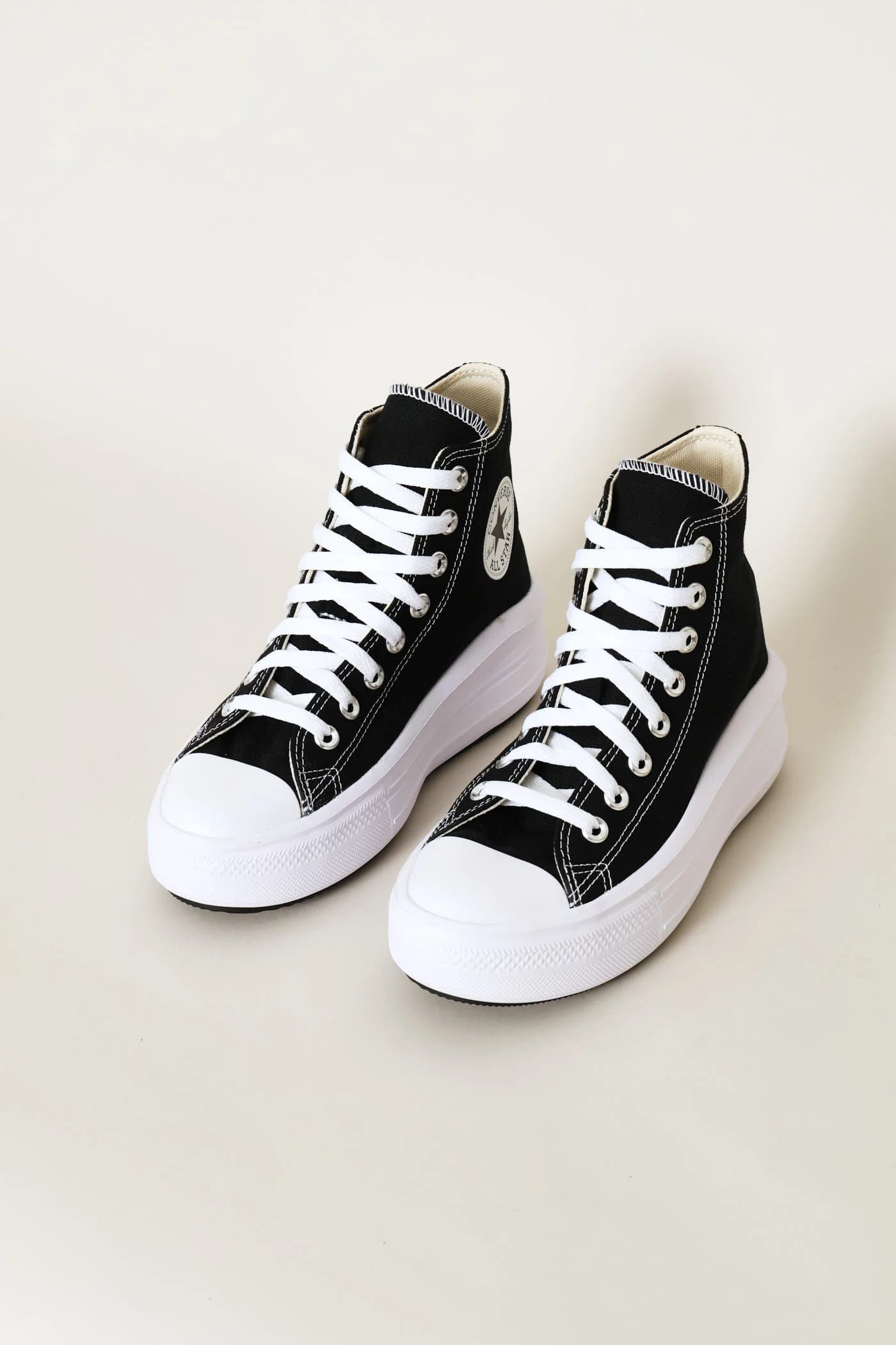 Ctas Move Hi Top Canvas Sneaker - Black