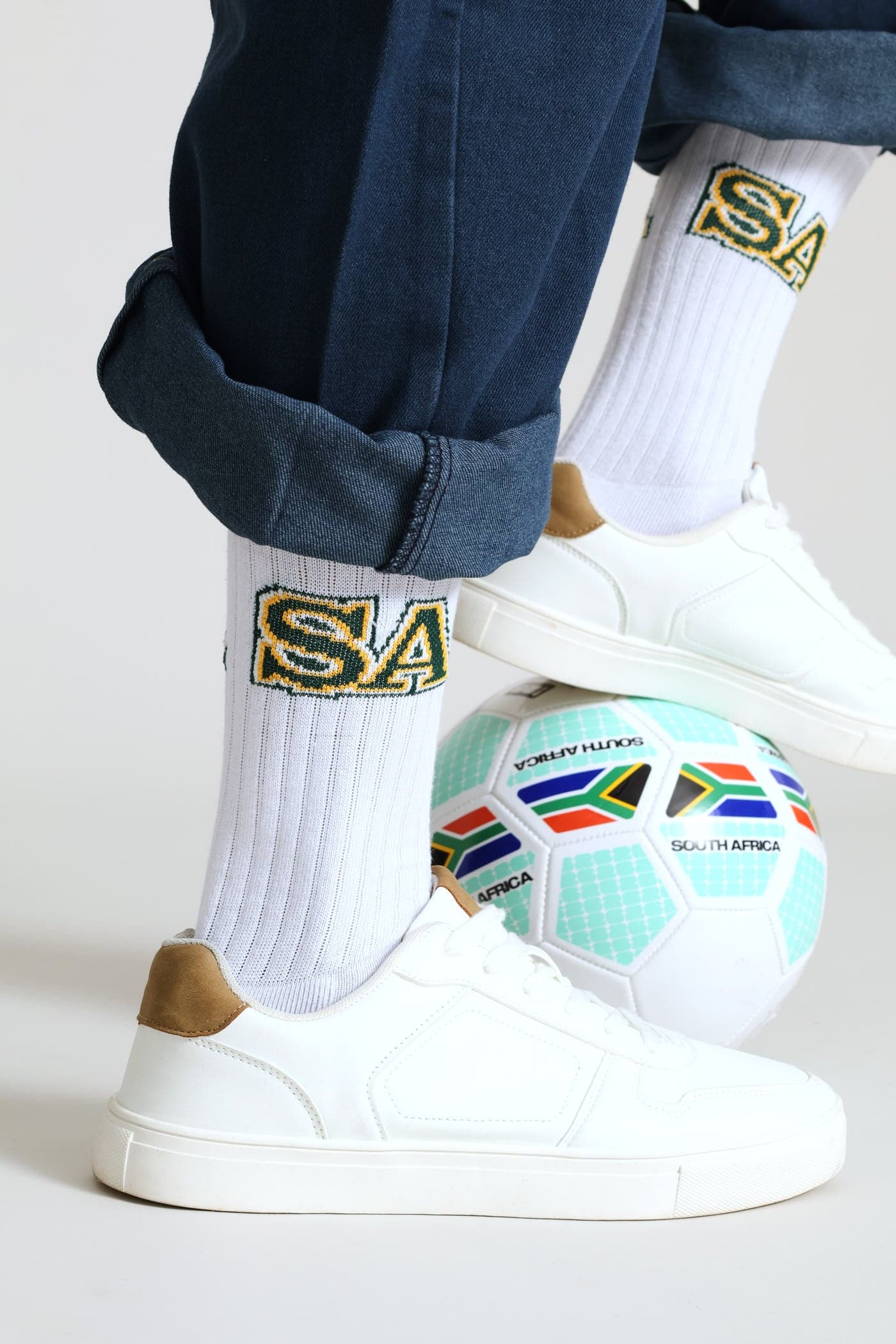 SA Supporter Sock - White