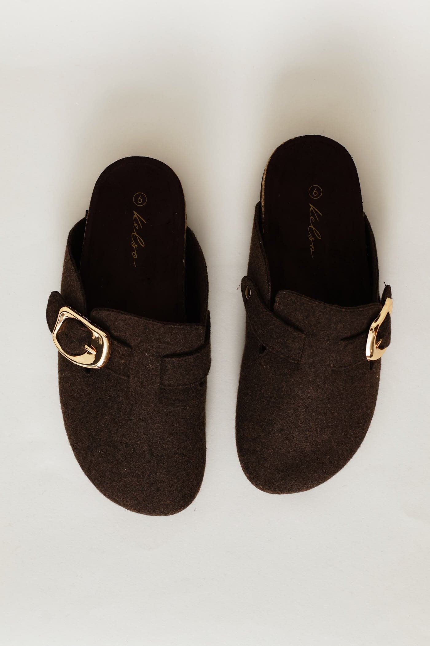 Felt Clog - Chocolate