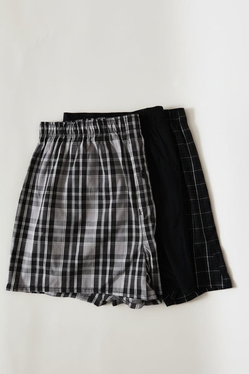 3 Pack Value Boxers - Black/Grey