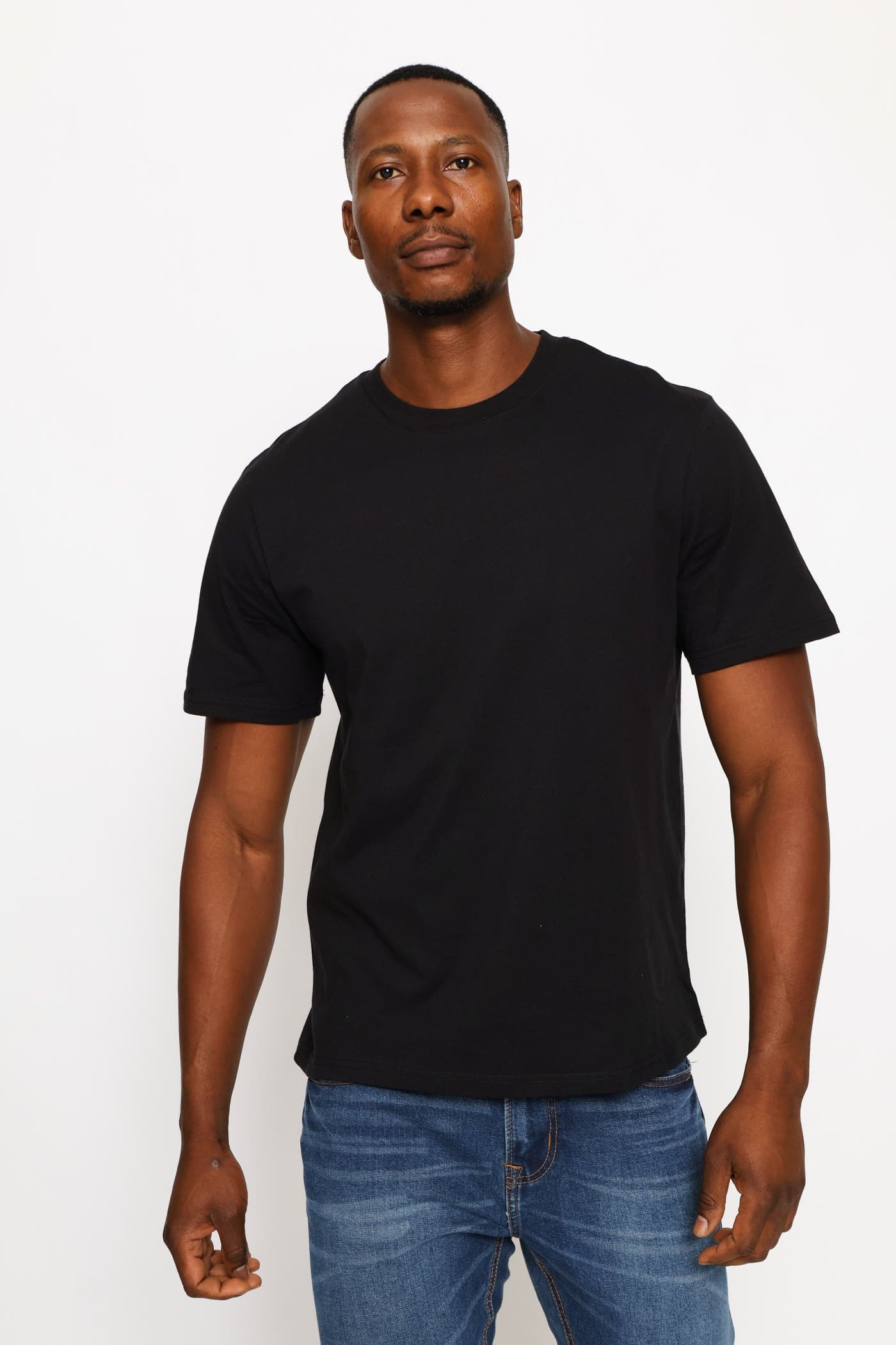 Basic Crew Neck Tee - Black