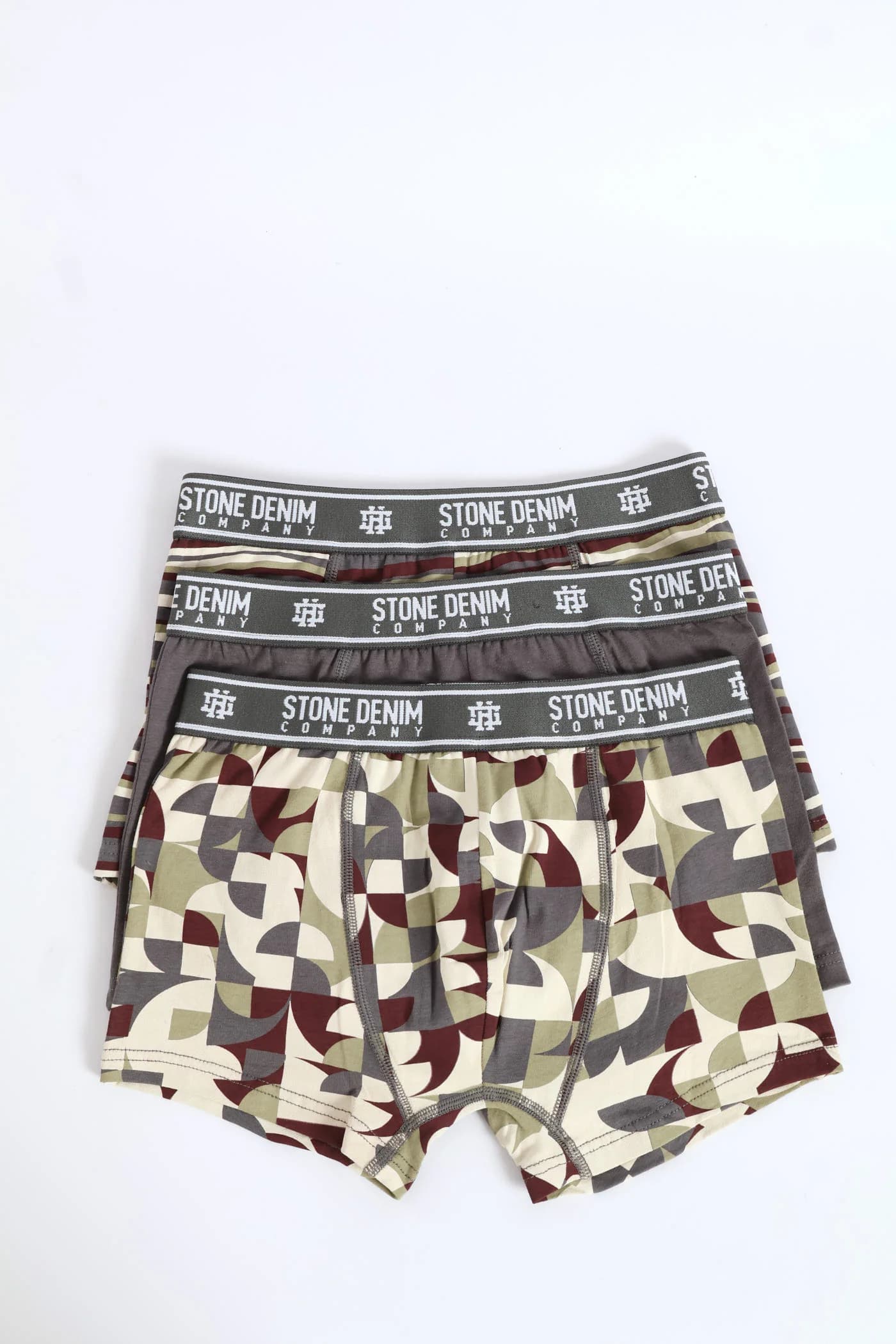 3 Pack Hi Fashion Trunks - Red