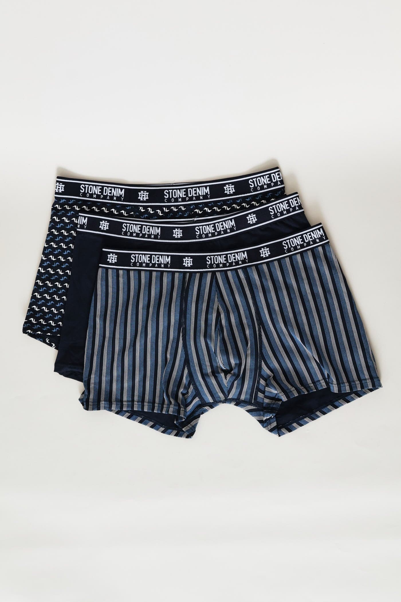 3 Pack Design Trunks - Navy