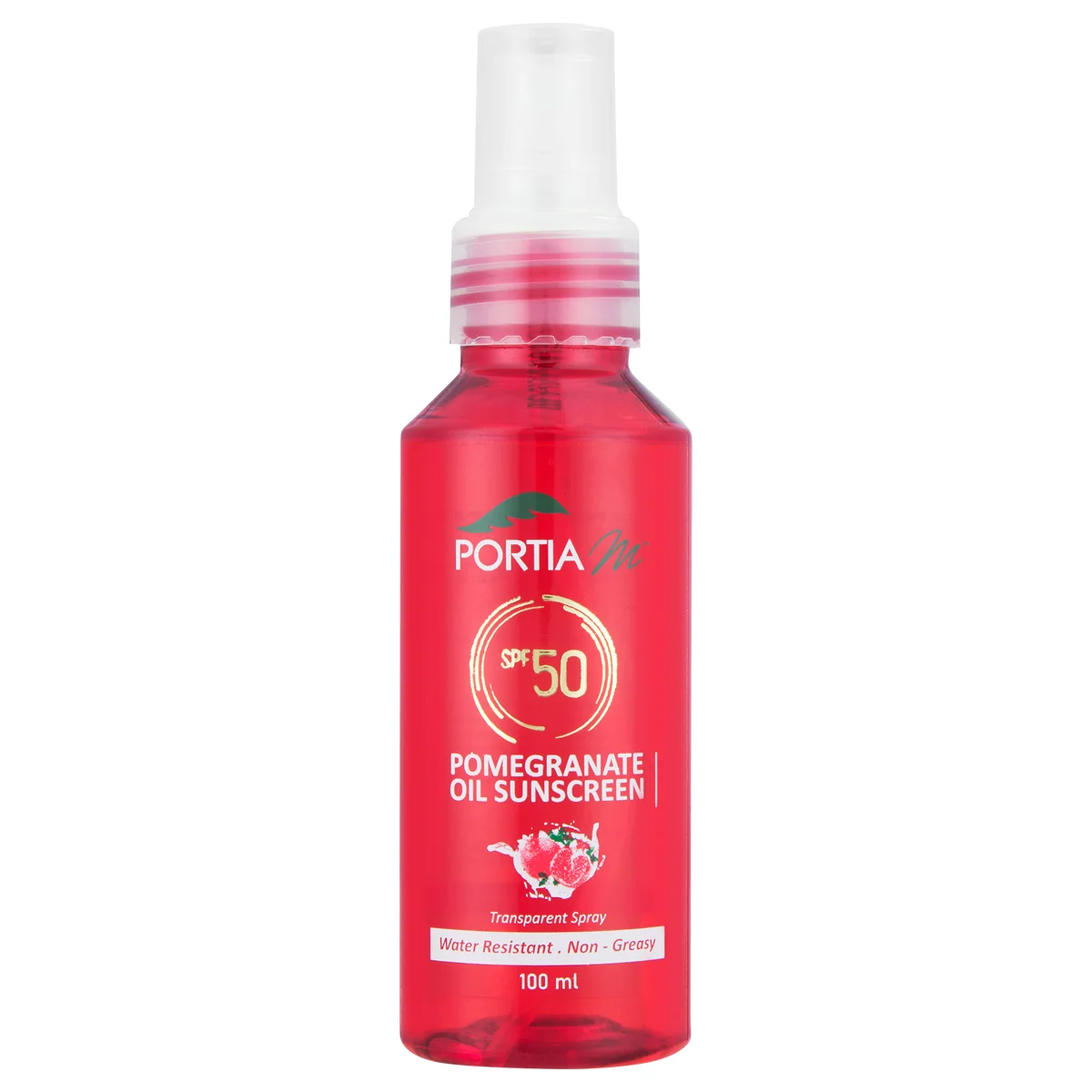 Portia M Sun Spray Spf50 100ml Pomergrante