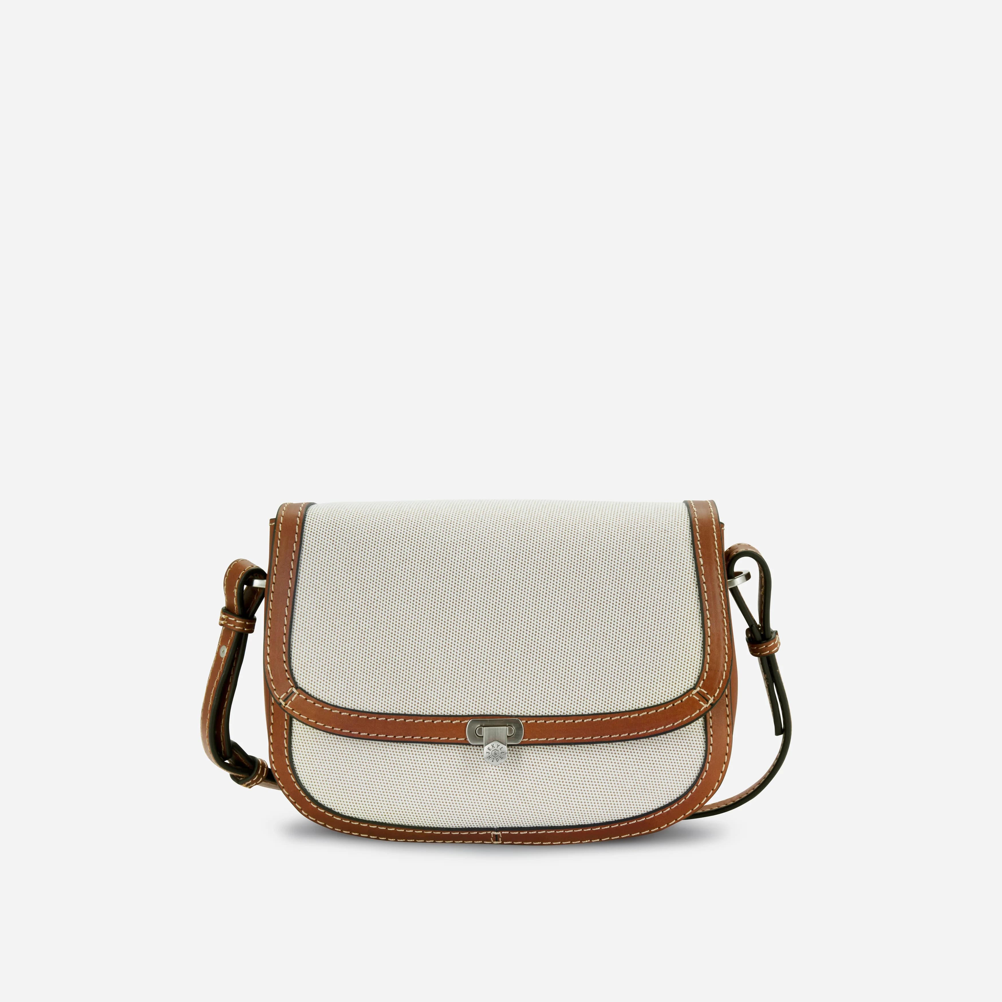 Canvas Crossbody Saddle Bag