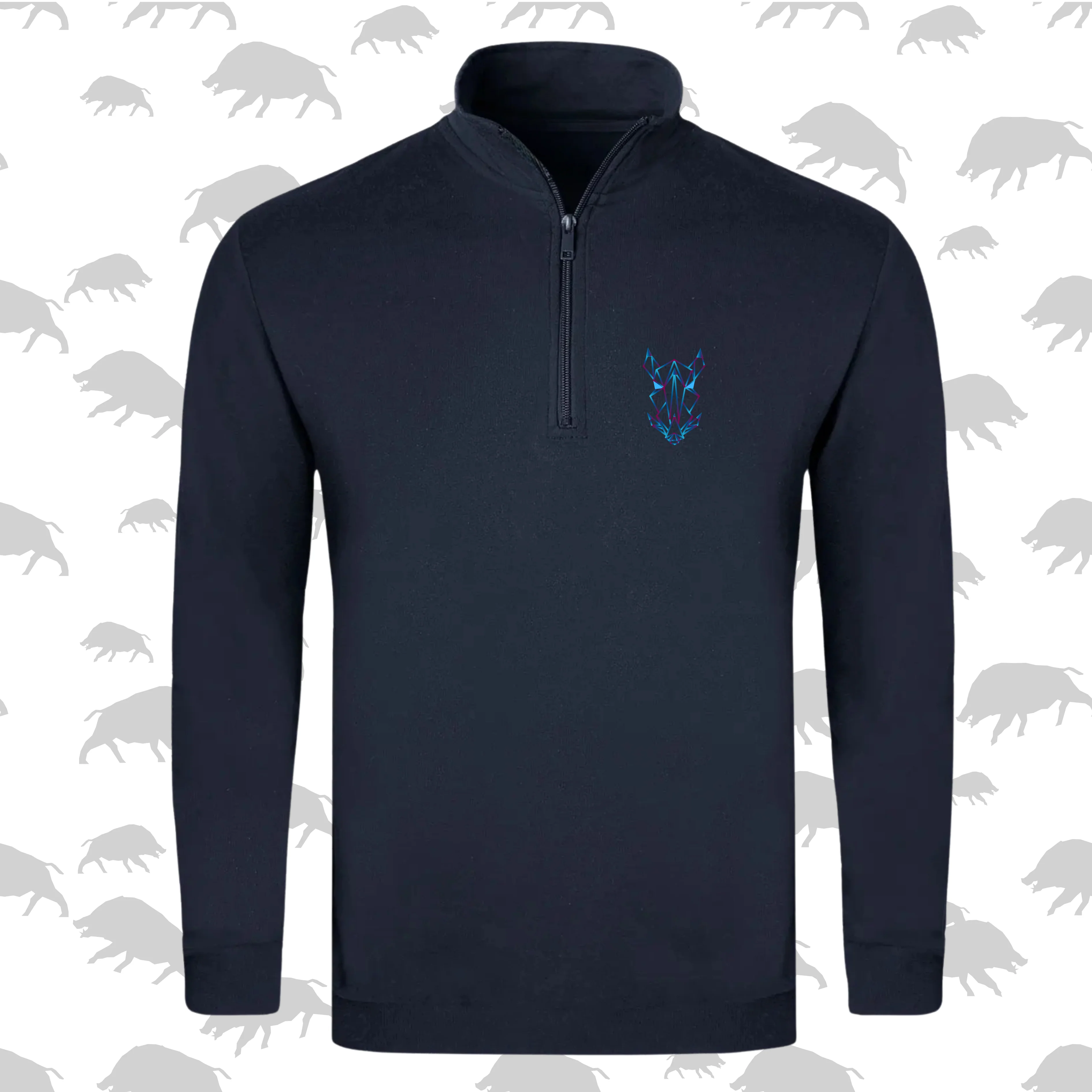 Vlakvark Zip Trui vir Mans en Dames