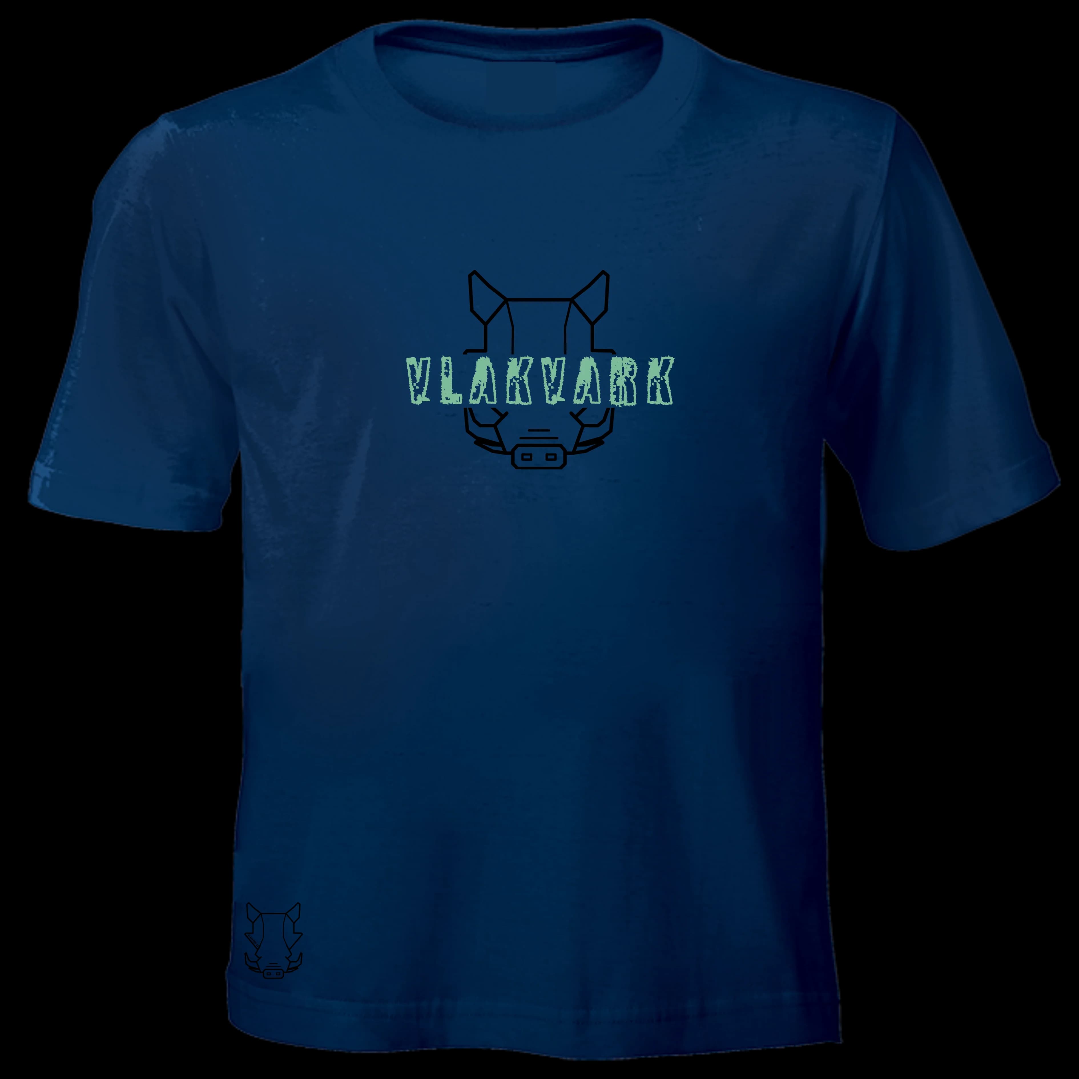 Vlakvark T-Hemp Blou Kids