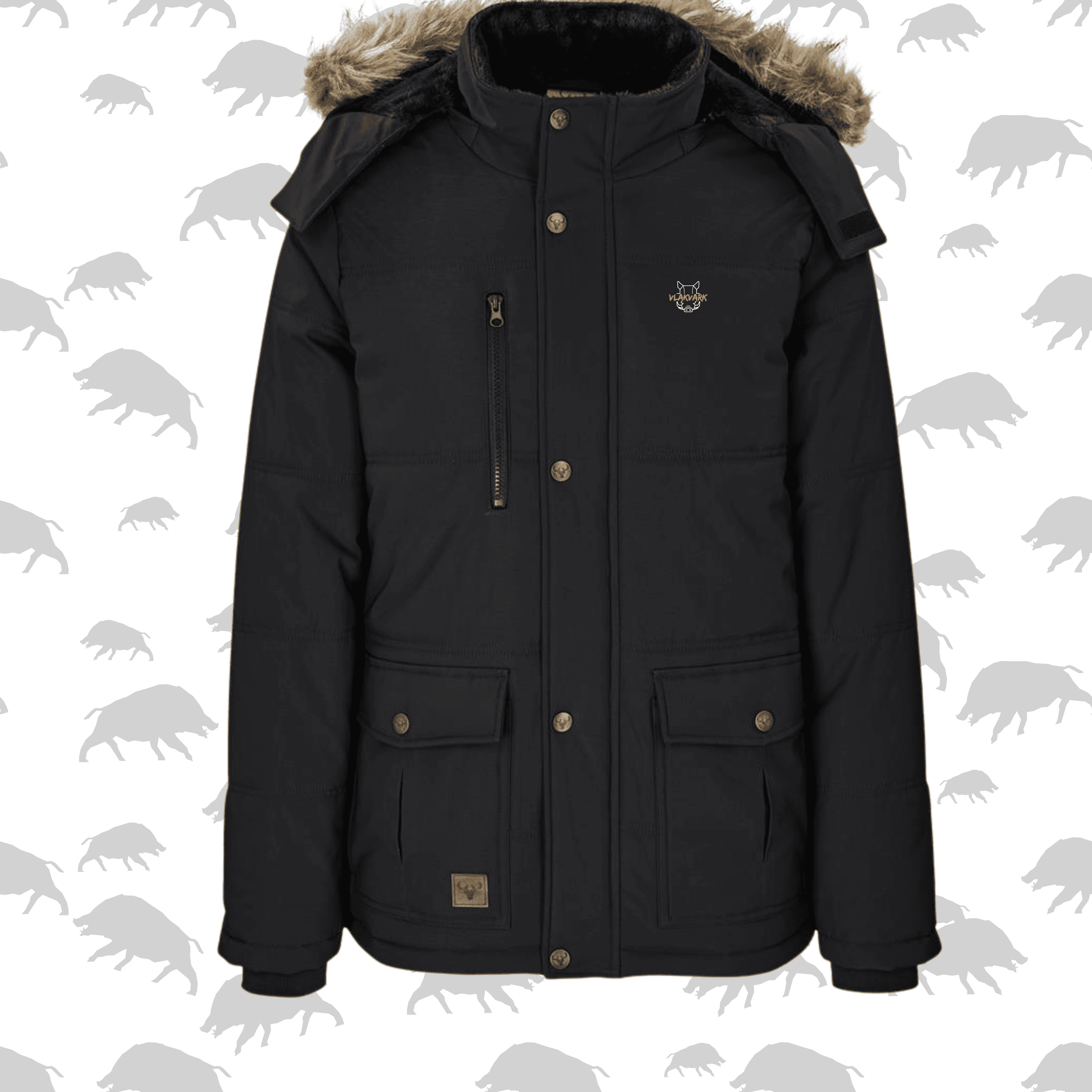 Vlakvark Parka Baadjies vir Mans en Dames(a)