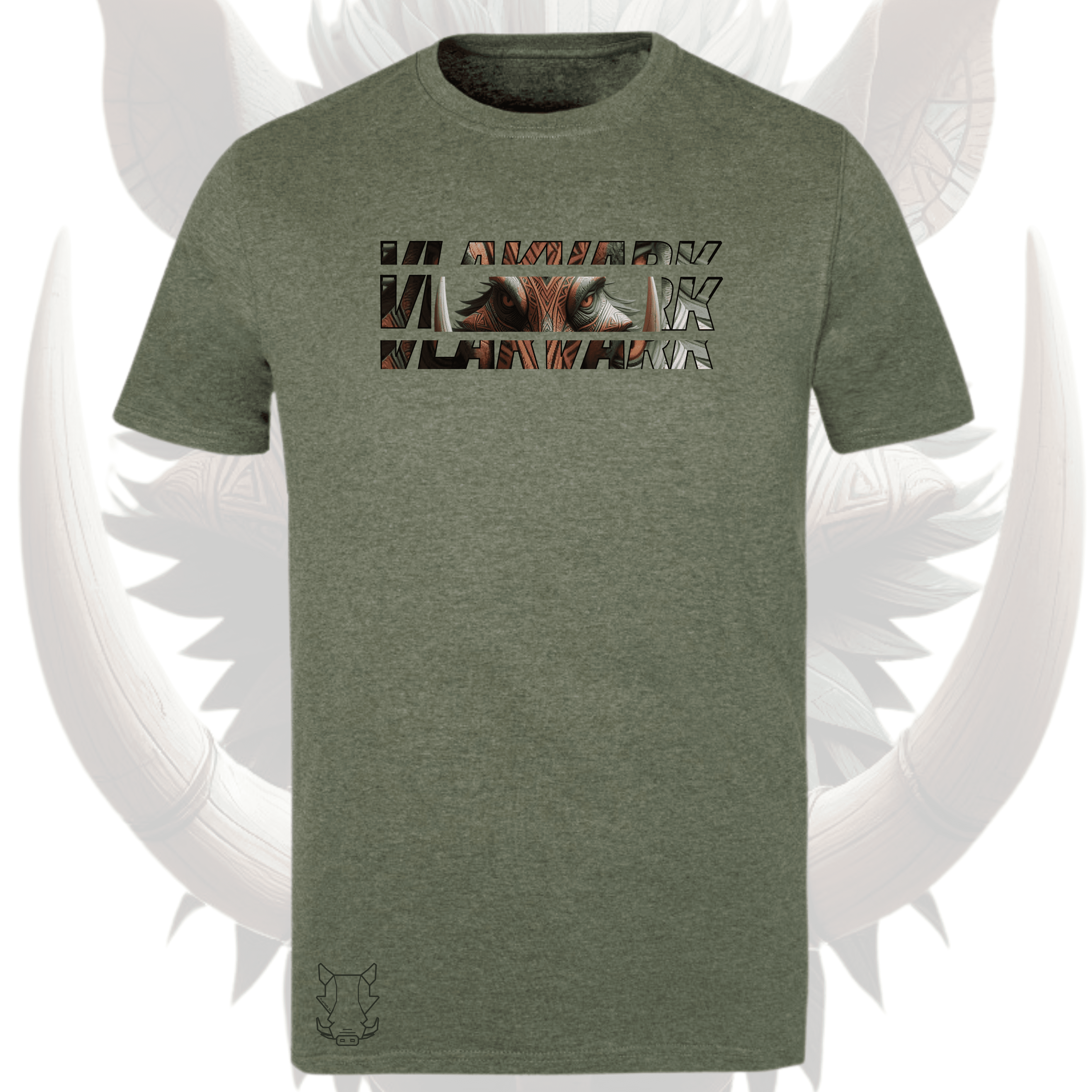 Vlakvark Tribal T-Hemp Vir Mans