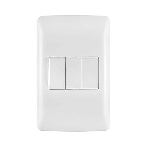 Crabtree Diamond 3 Lever 1 x 1-Way & 2 x 2-Way Light Switch 4x2