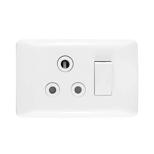 Crabtree Diamond Single RSA Socket Horizontal Mount 2x4