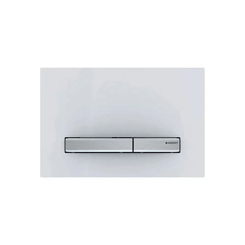Geberit Sigma50 Dual Flush Push-Button Flush Plate - White