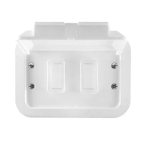 Crabtree Industrial 2 Lever 1-Way Weatherproof Switch in Surface Box 2x4