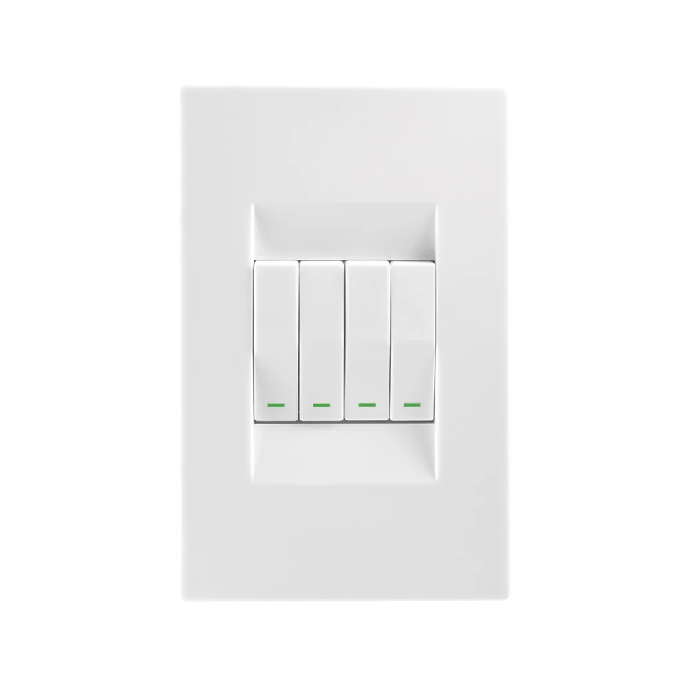 Crabtree Topaz 4 Lever Light Switch 4x2 - White