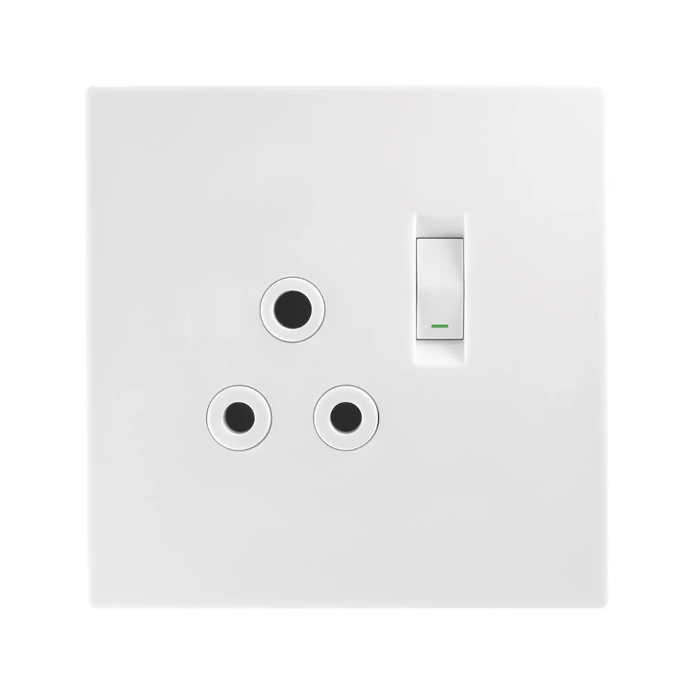 Crabtree Topaz Single RSA Socket 4x4 - White