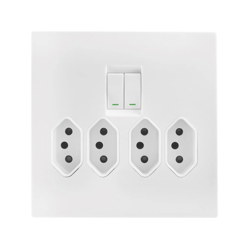 Crabtree Topaz Slimline Compact Socket 4x4 - White