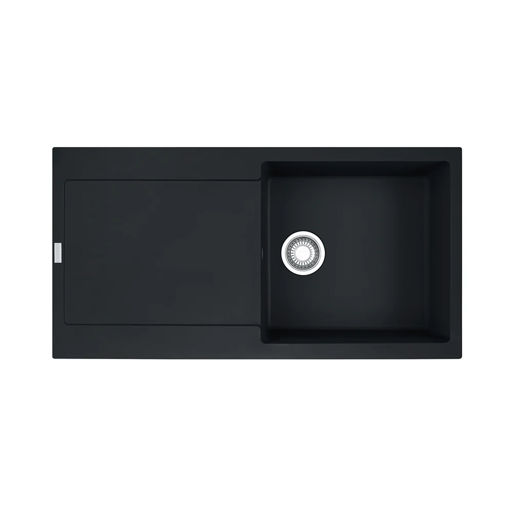 Franke Maris MRG611 Fragranite Single Bowl Inset Sink 500x970mm - Matt Black