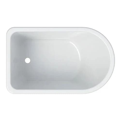 Geberit Bambini Asymmetrical Bathtub - White