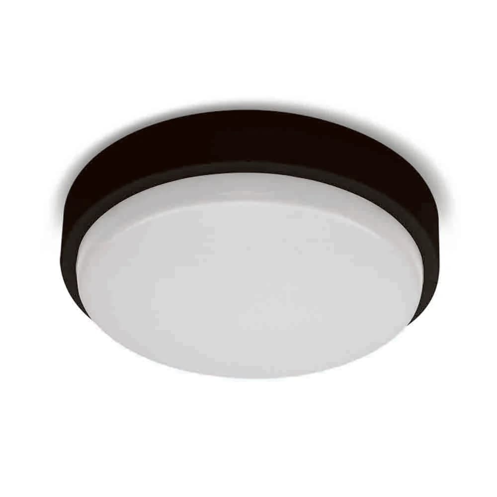 Spazio Flo Large Round Wall Light 10W 1120lm 4000K - Black