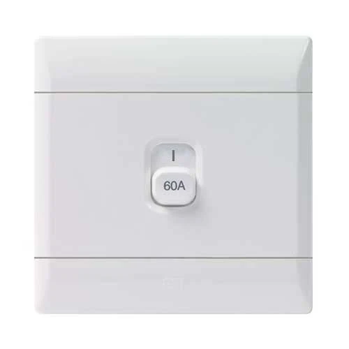 CBi PVC Stove Isolator Switch 2P 60A 4x4 - White
