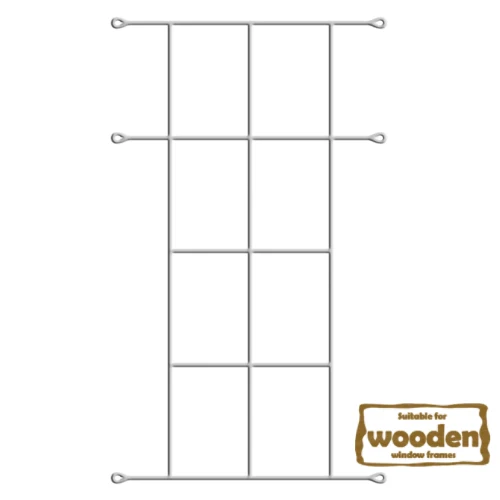 Xpanda Cottage 8 Pane Burglar Bar 1140x530mm - White