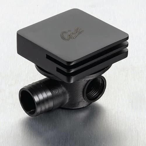 GIO Square Nikki Bath Spout - Matt Black