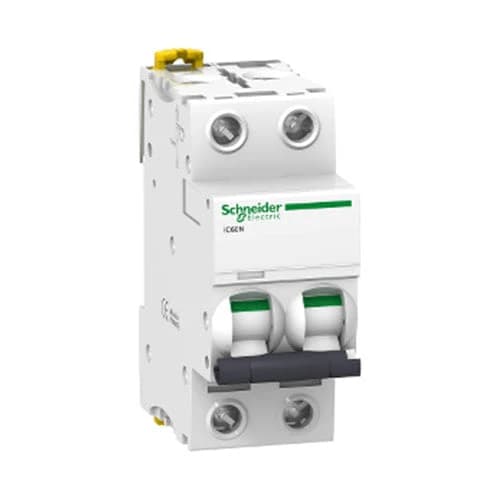 Schneider Acti 9 iC60N DIN Mini Circuit Breaker C-Curve 2P