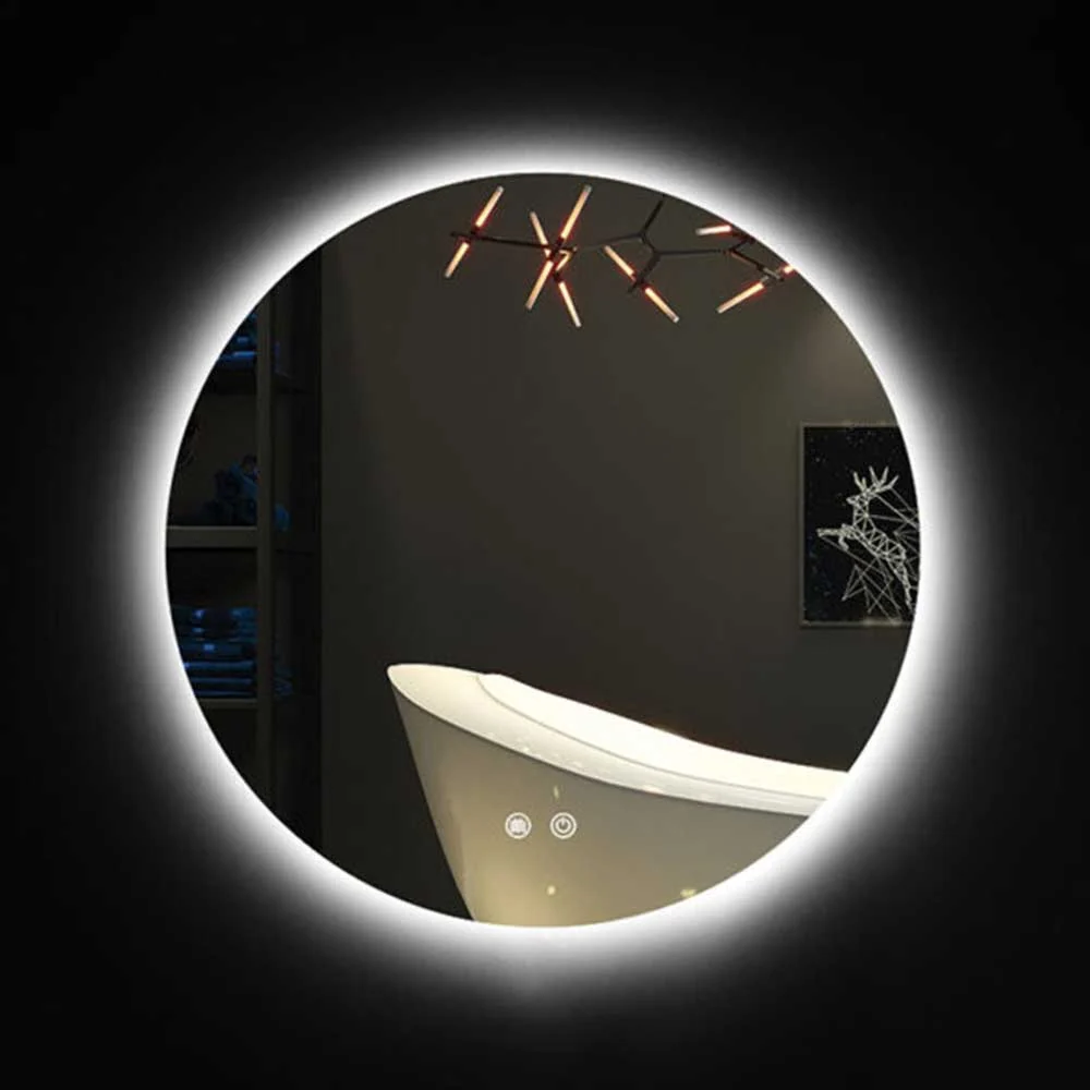 K. Light Round LED Bathroom Mirror 4000K