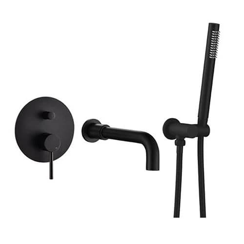 Trendy Taps Blackened Brass Bath Mixer Set