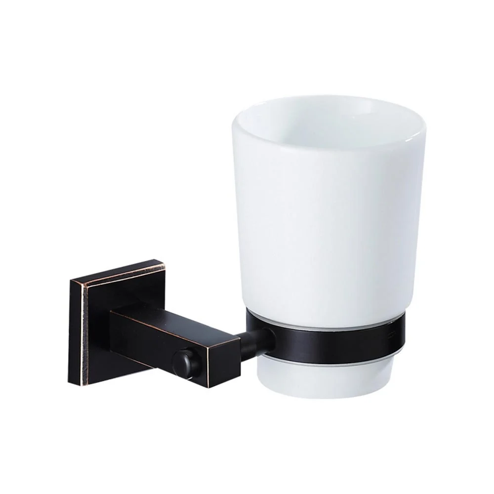Trendy Taps SQ Tooth Brush Holder - Blackened Brass
