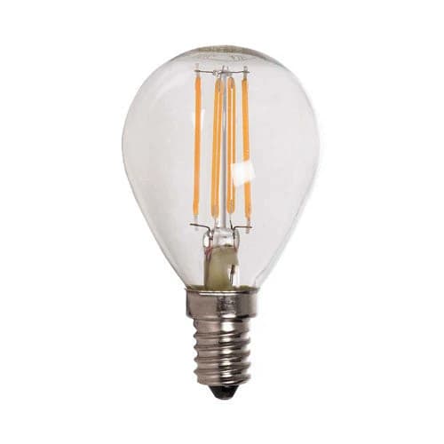 Bright Star LED Filament Golf Ball Bulb E14 4W 360lm 2700K