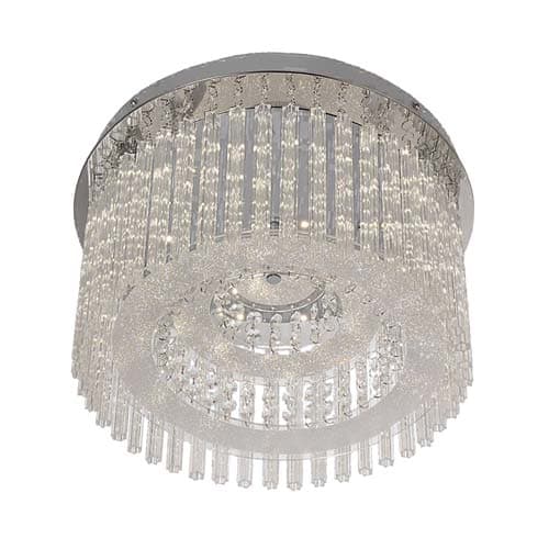 Bright Star Wave Stainless Steel LED Ceiling Light 4000K