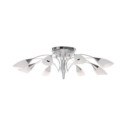 Bright Star Satin Chrome Flush Mount Pendant