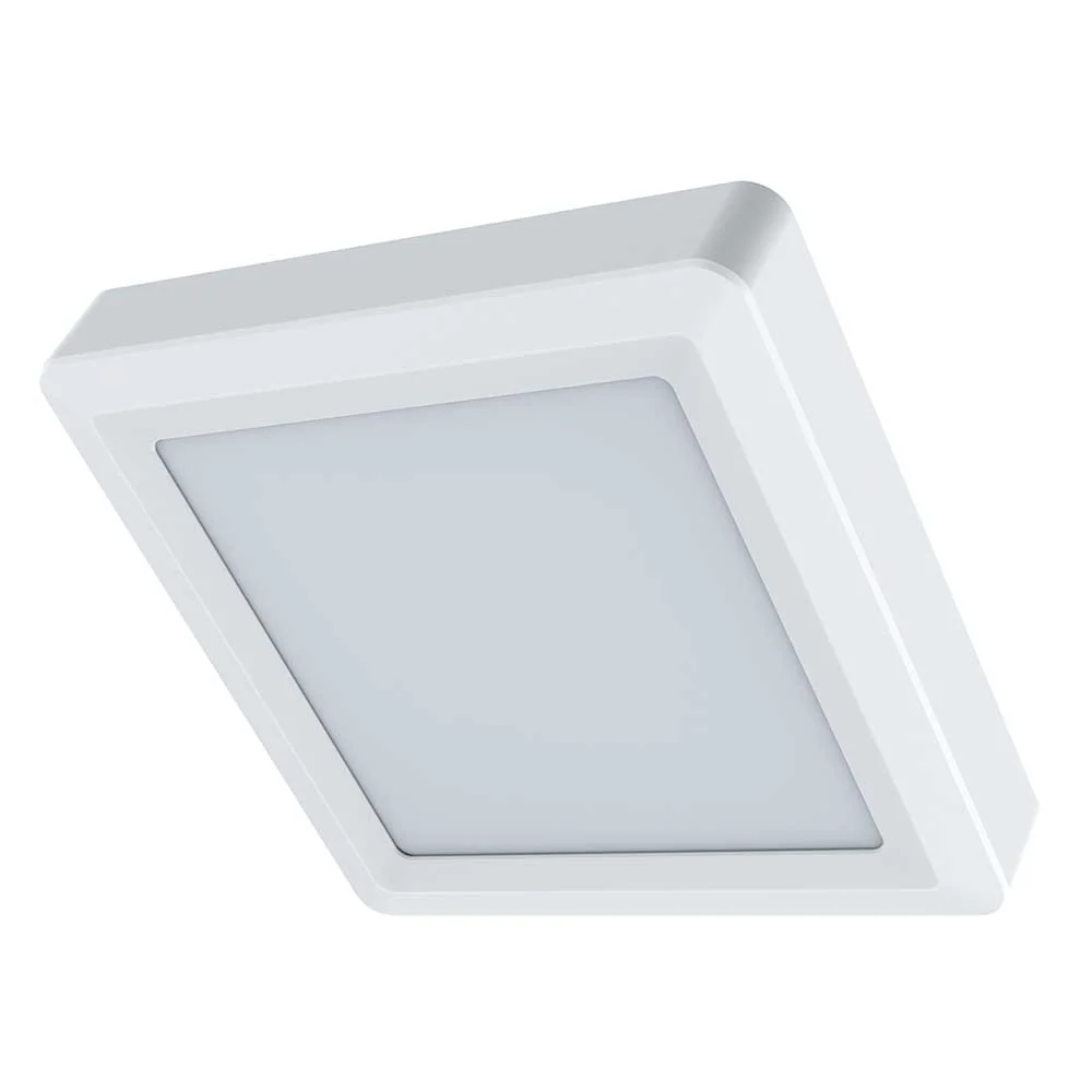 EGLO Square LED Ceiling Light 12W 960lm 3000K - White