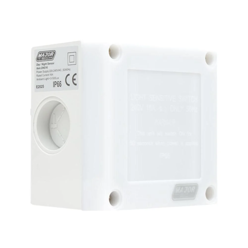 Major Tech Day/Night Sensor with Timer 16A