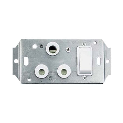 Decorduct Sokit 16A Standard Single Socket White 75x50mm